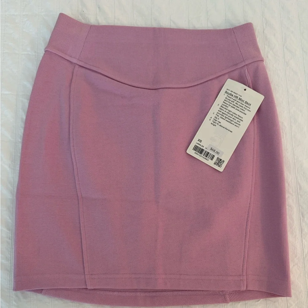 Lululemon Scuba Skirt Vitapink Sweet and Comfy Scuba soft High-Rise Mini Skirt🩷 - Picture 7 of 16